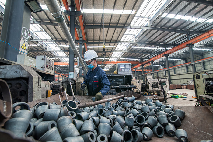 梅河口网架配件-锥头加工车间